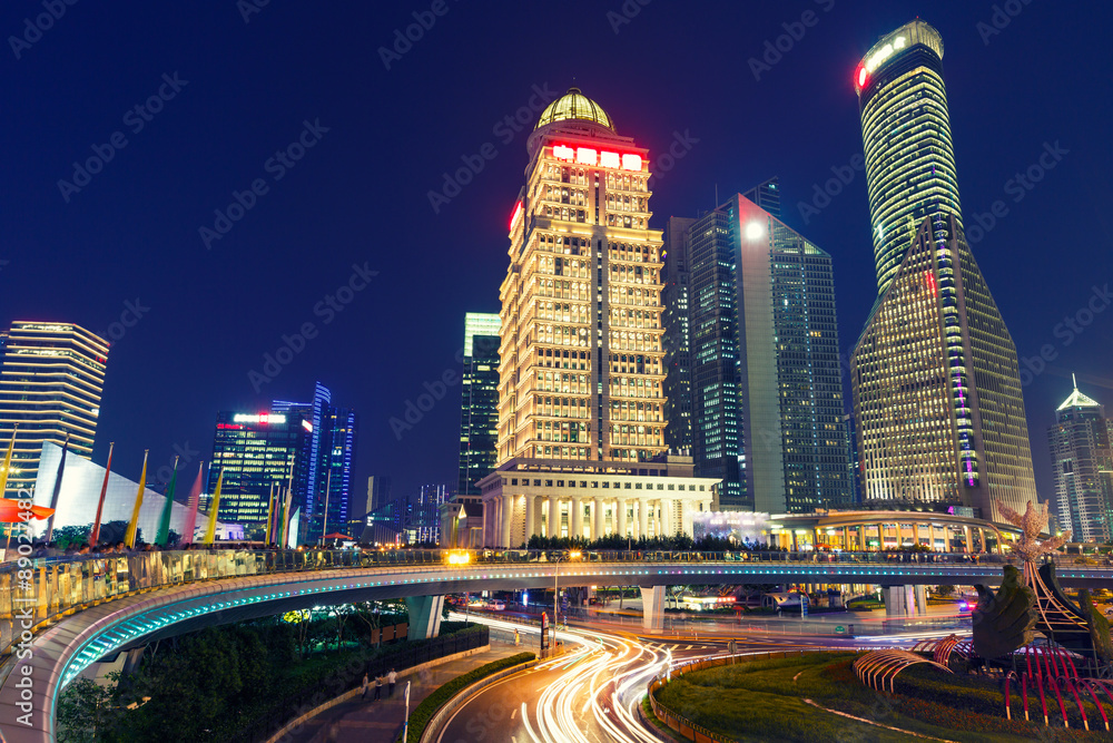 Urban landscape and modern architecture in Shanghai, China