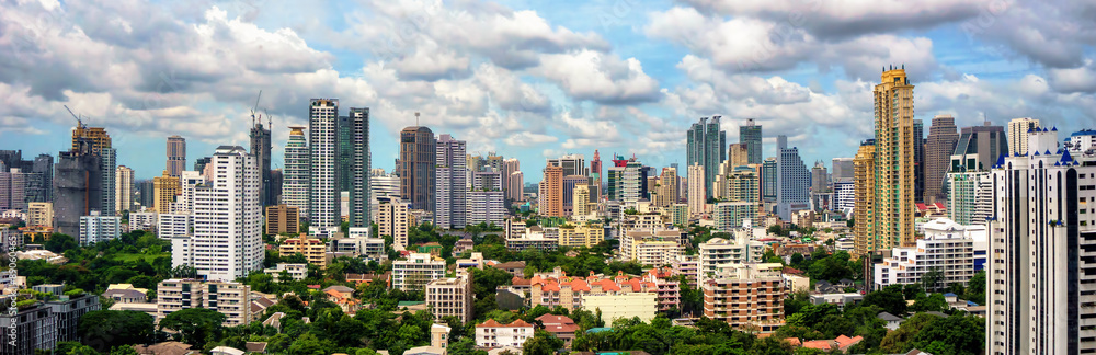 Bangkok skyline panorama