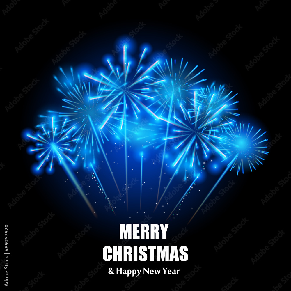 Abstract beauty Christmas and New Year background. Vector Illust