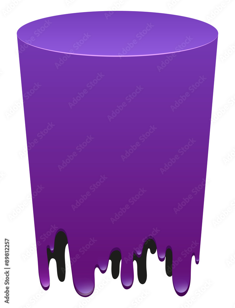 Purple color melting tube