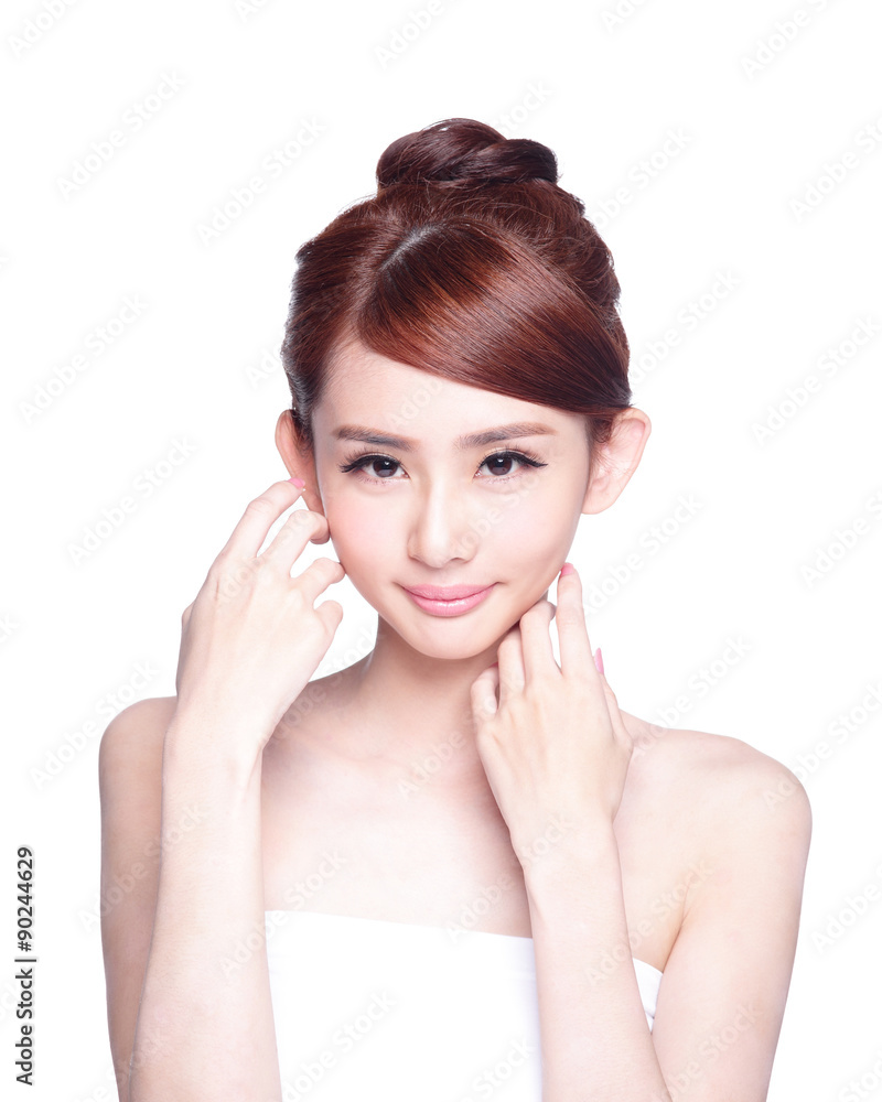 beautiful Skin care woman Face