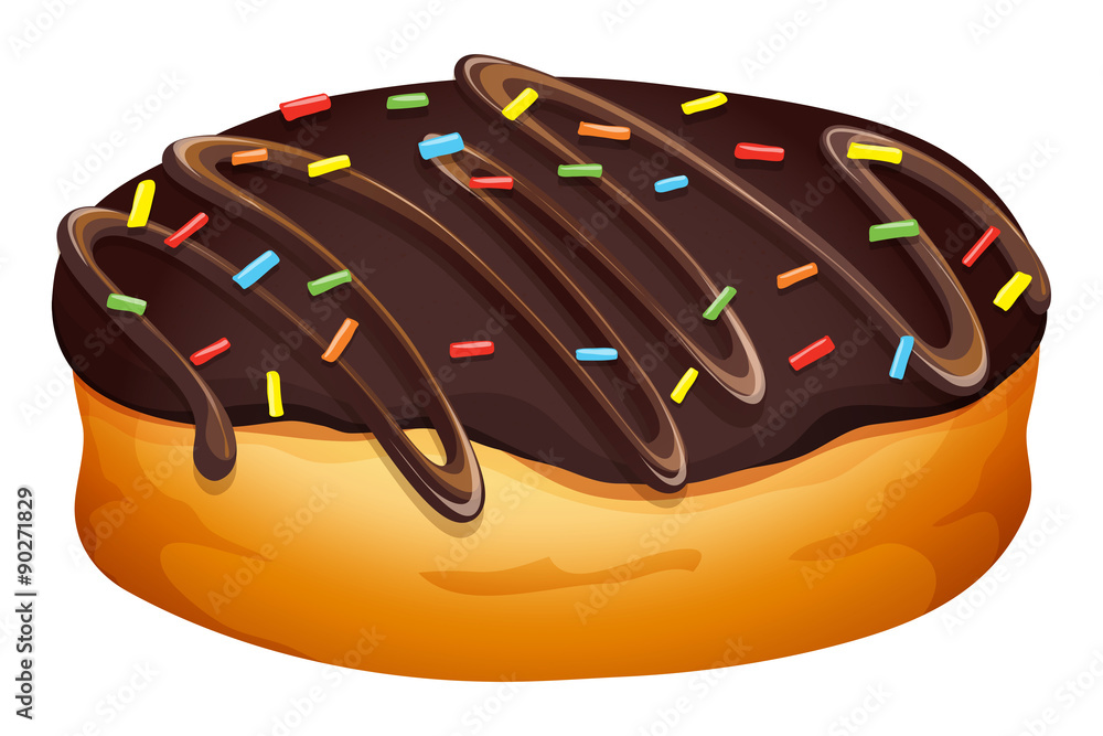 Doughnut with chocolate frosting