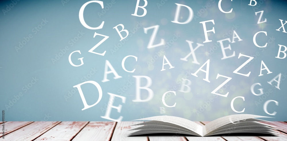 Composite image of letters