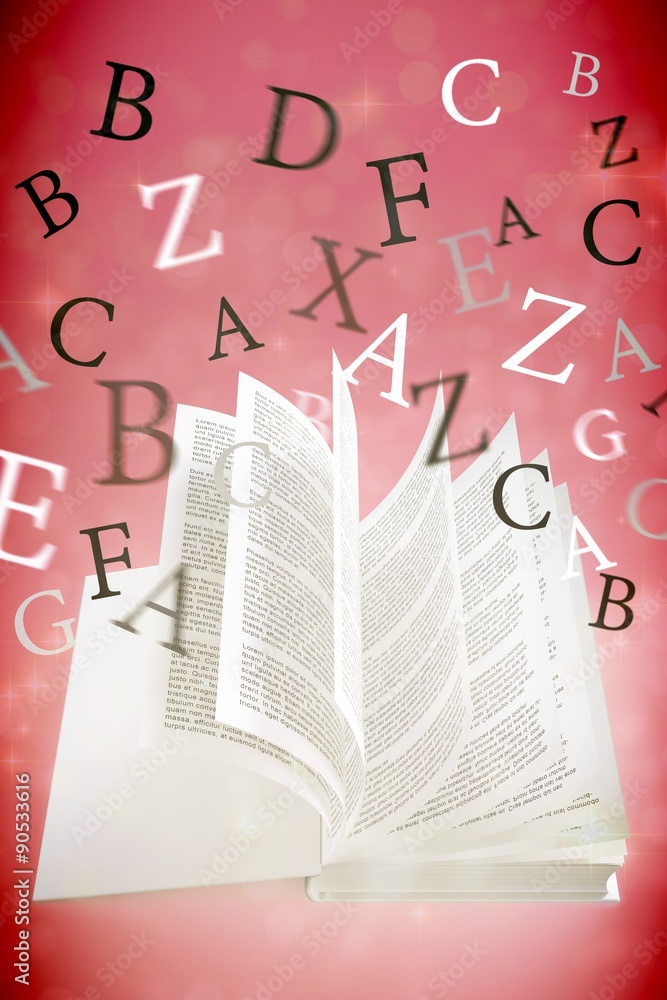 Composite image of letters