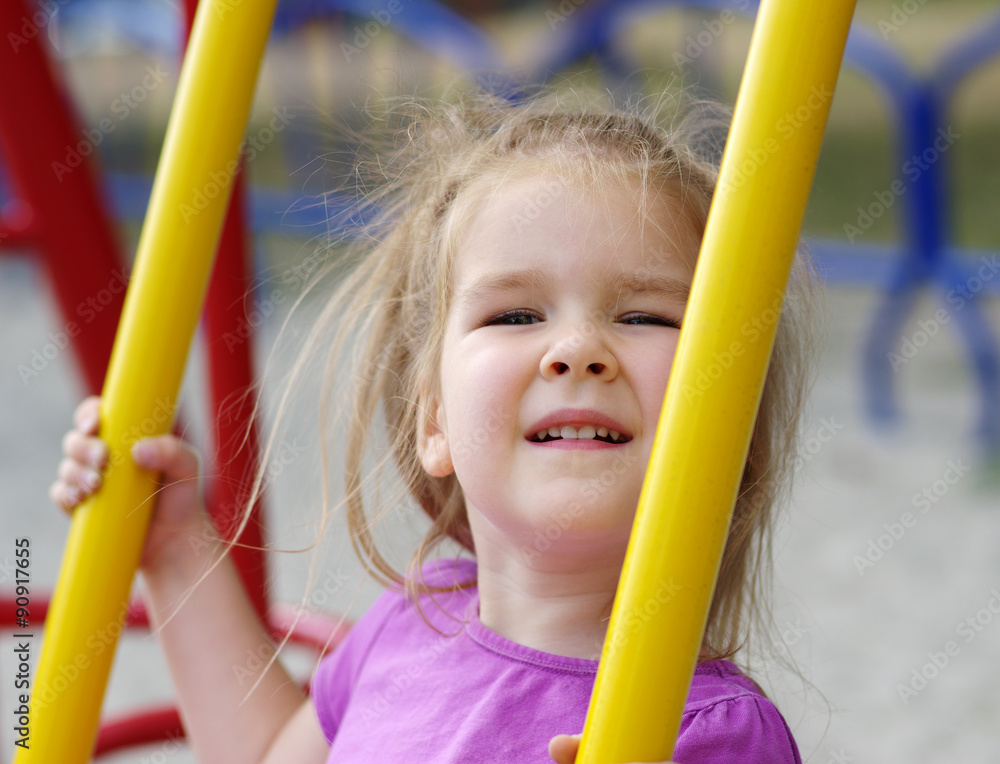  girl on the playground