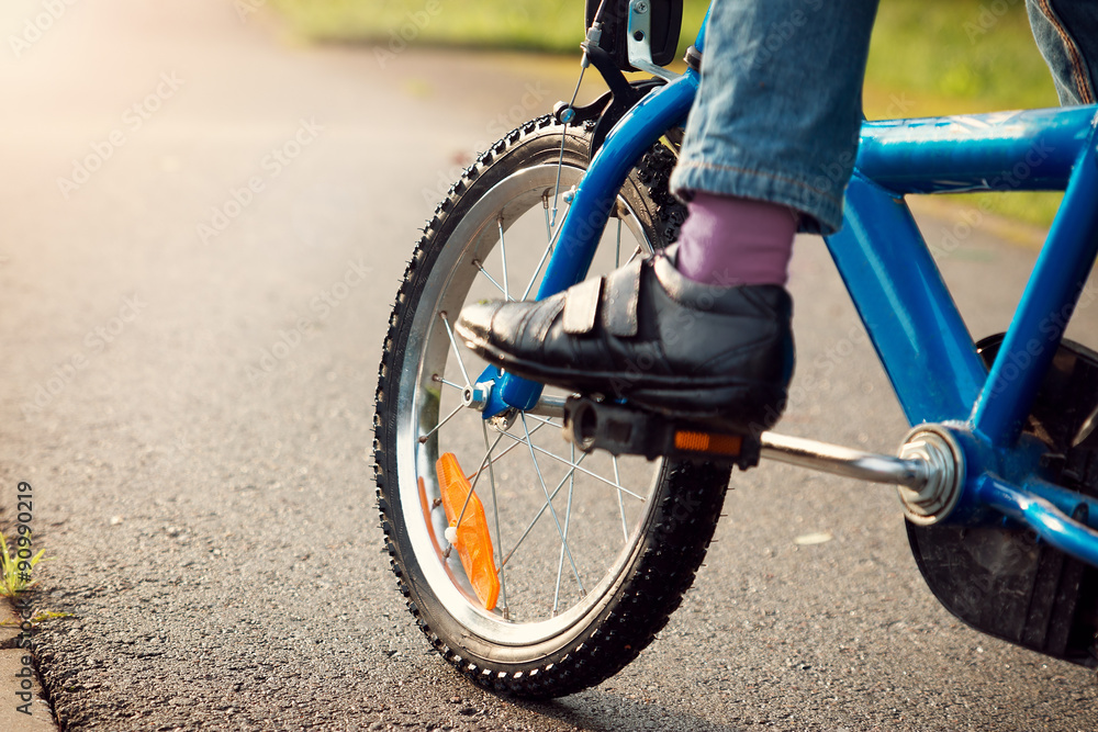 boy on a bicycle