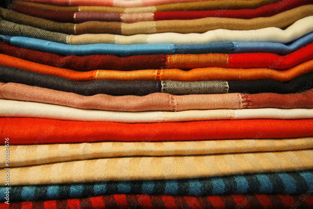 colored fabrics