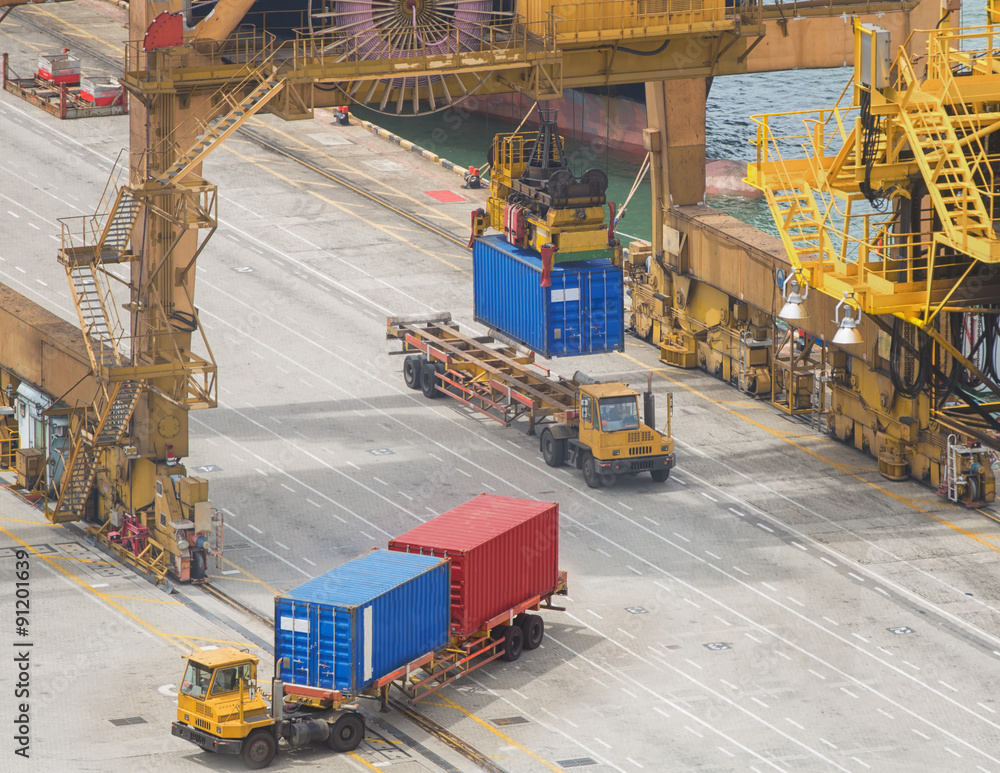 Container Cargo loading