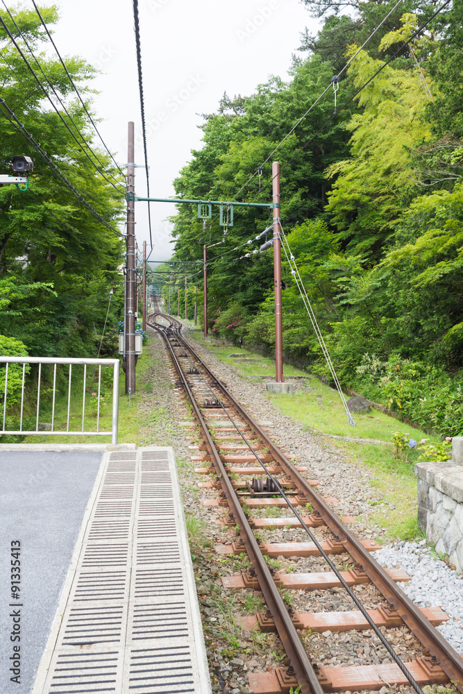 箱根登山缆车轨道