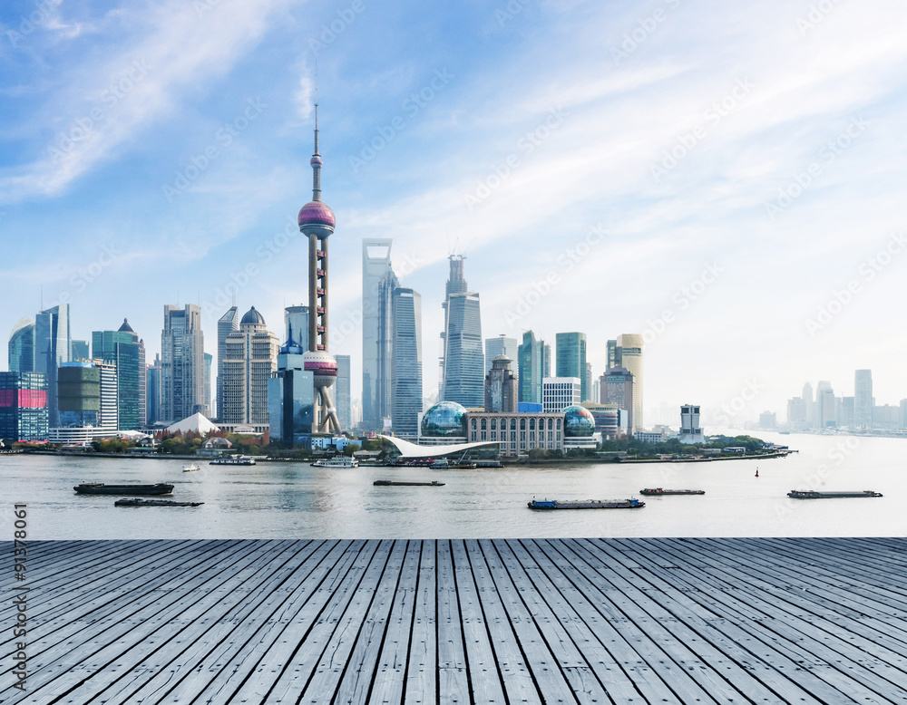 Beautiful Shanghai Pudong skyline