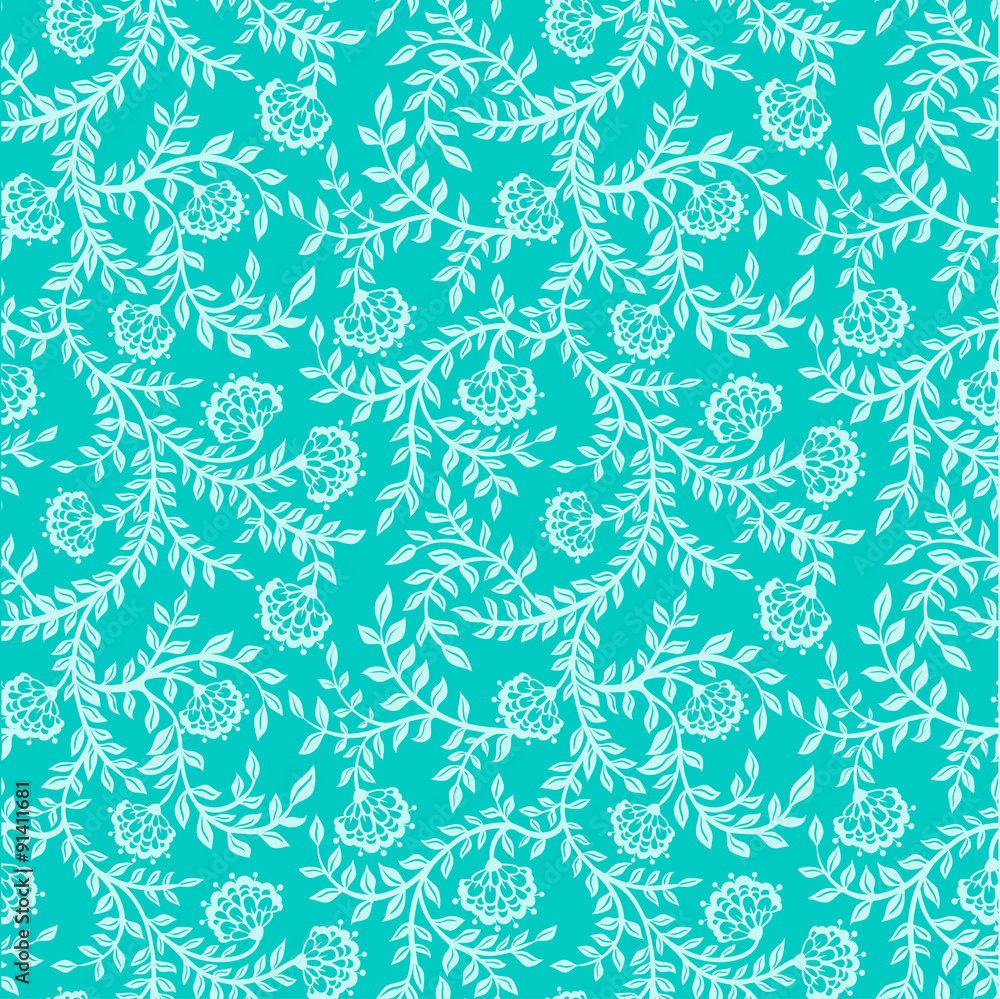 Seamless classic floral background.