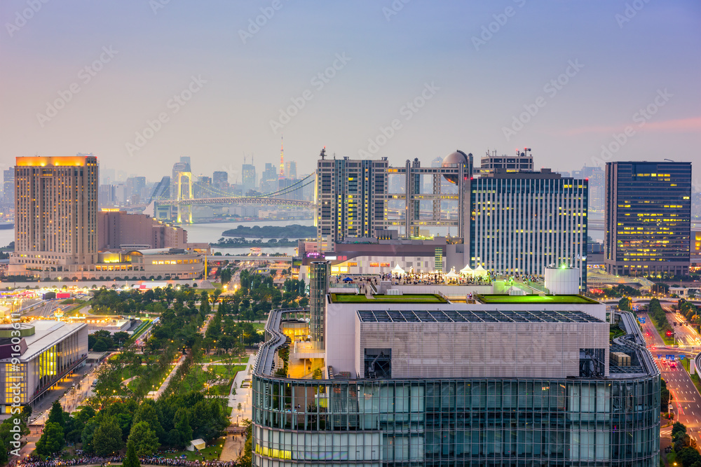 Tokyo, Japan Odaiba Cityscape