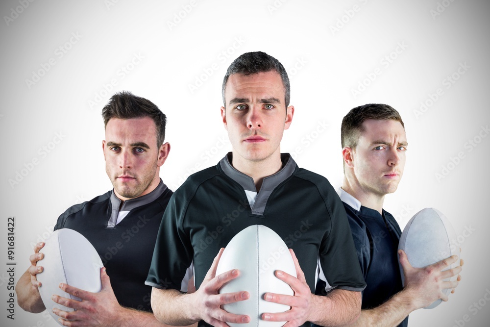 Tough rugby players