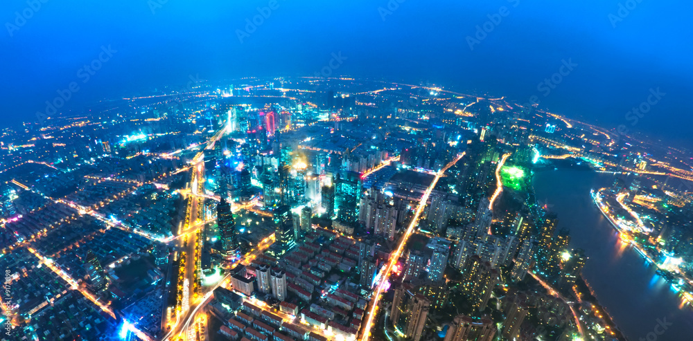 Bird view at Shanghai China.