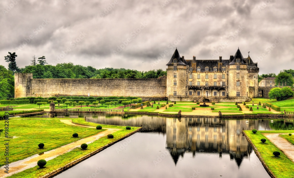 Chateau de la Roche Courbon in Charente-Maritime department of F