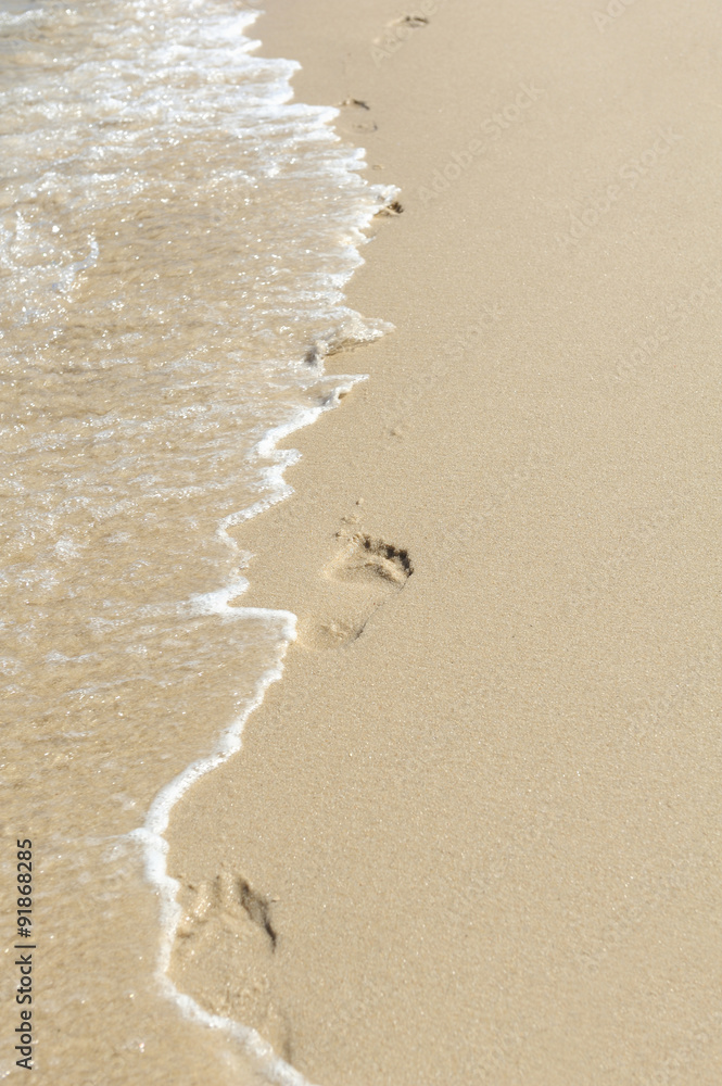 Footprints in the sand