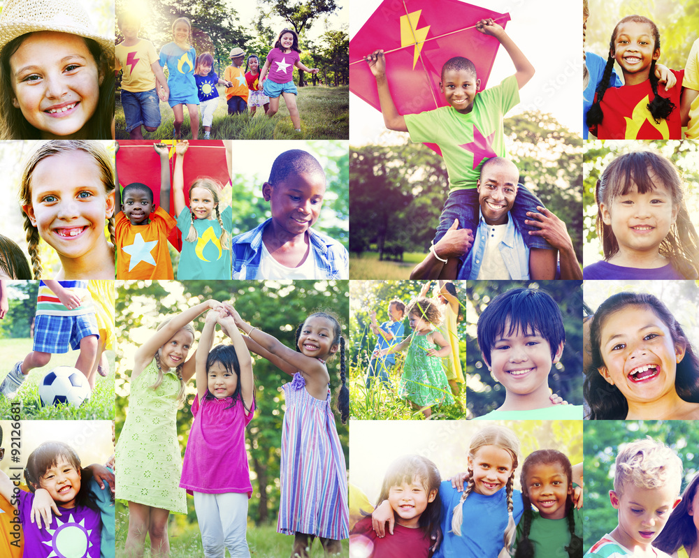 Children Family Enjoyment Playful Summer Casual Concept