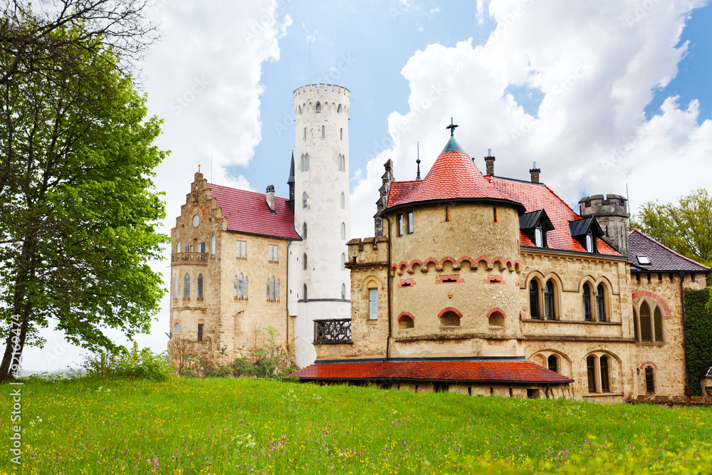 Old castle in Lichtenstein, Germany