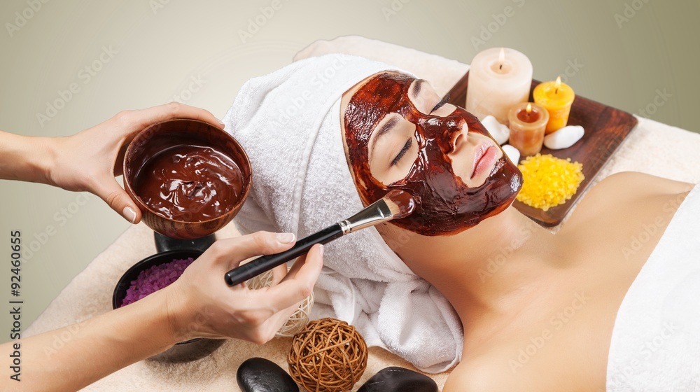 Facial waxing.