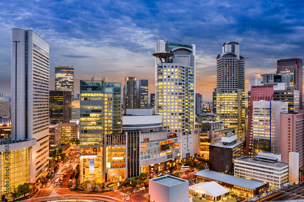 大阪城市景观