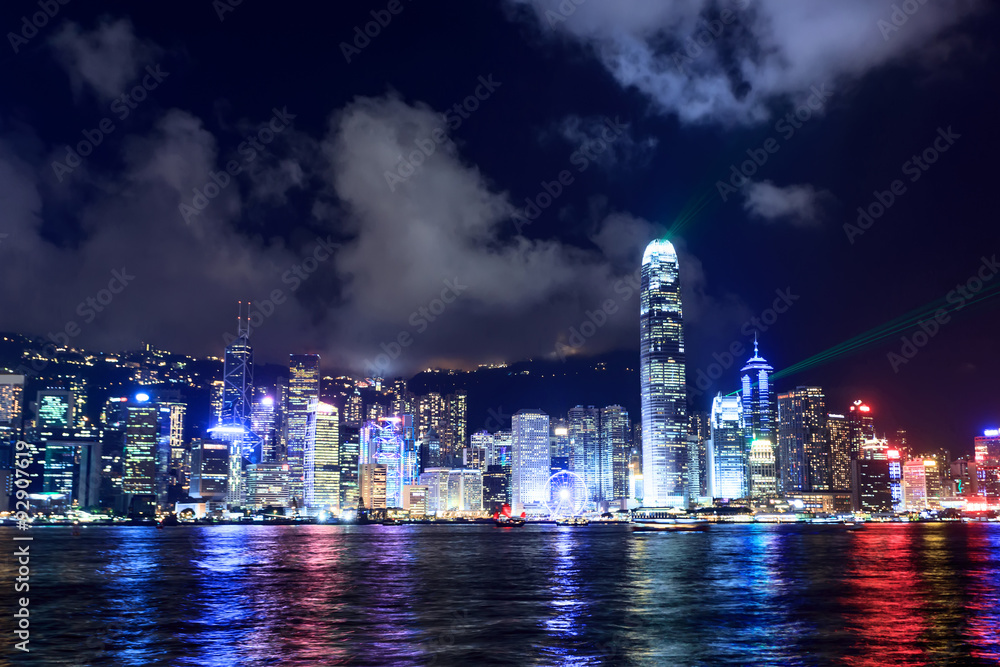 panorama of skyscrapers and a river