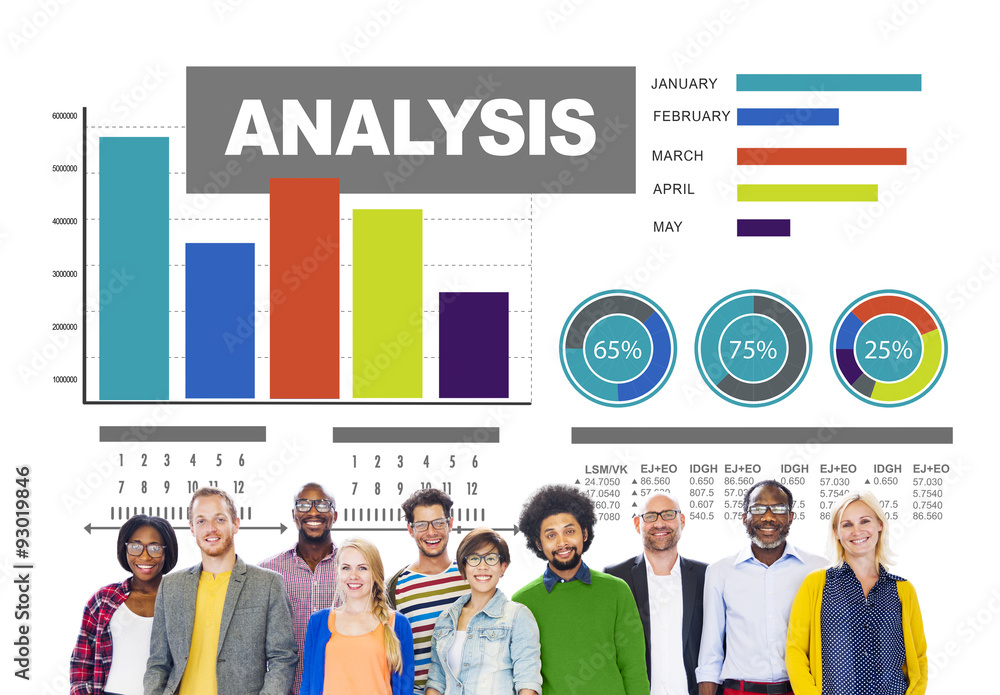 分析分析信息条形图数据统计概念