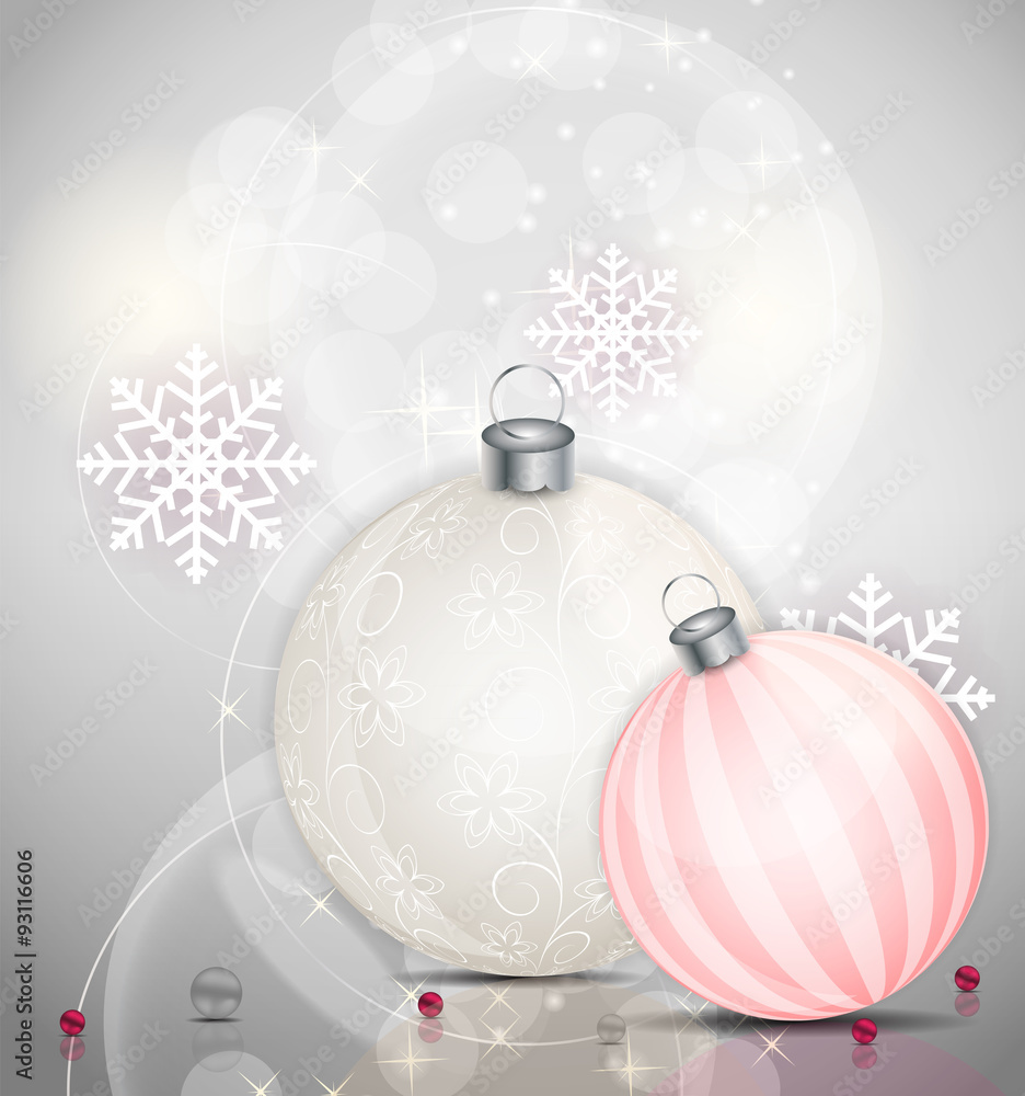 Abstract beauty Christmas and New Year background. Vector Illust