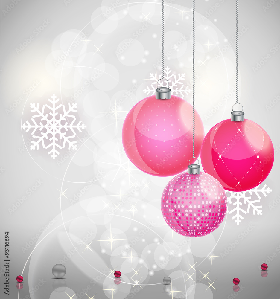 Abstract beauty Christmas and New Year background. Vector Illust