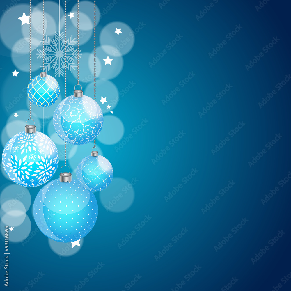 Abstract Beauty Christmas and New Year Background. Vector Illust