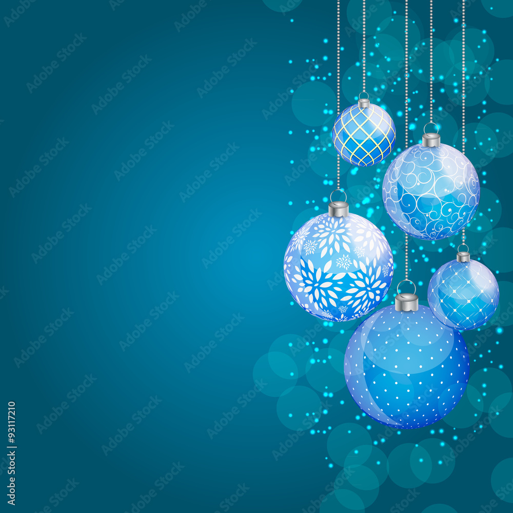 Abstract Beauty Christmas and New Year Background. Vector Illust