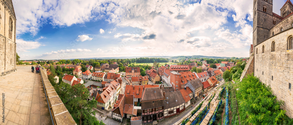 Alte deutsche Häuser in Quedlinburg