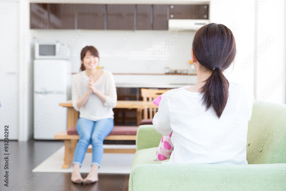 亚洲年轻女性生活方式形象