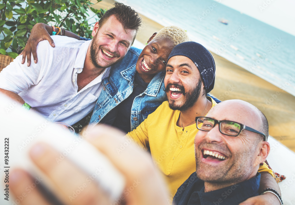 Diversity Friends Selfie Photo Togetherness Concept