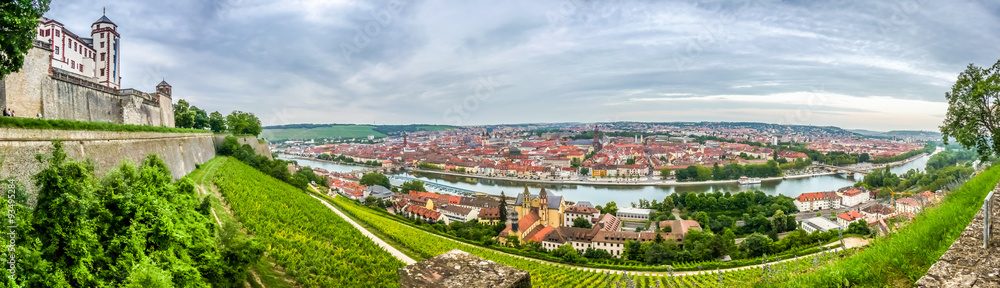 Historic city of Würzburg, Franconia, Bavaria, Germany