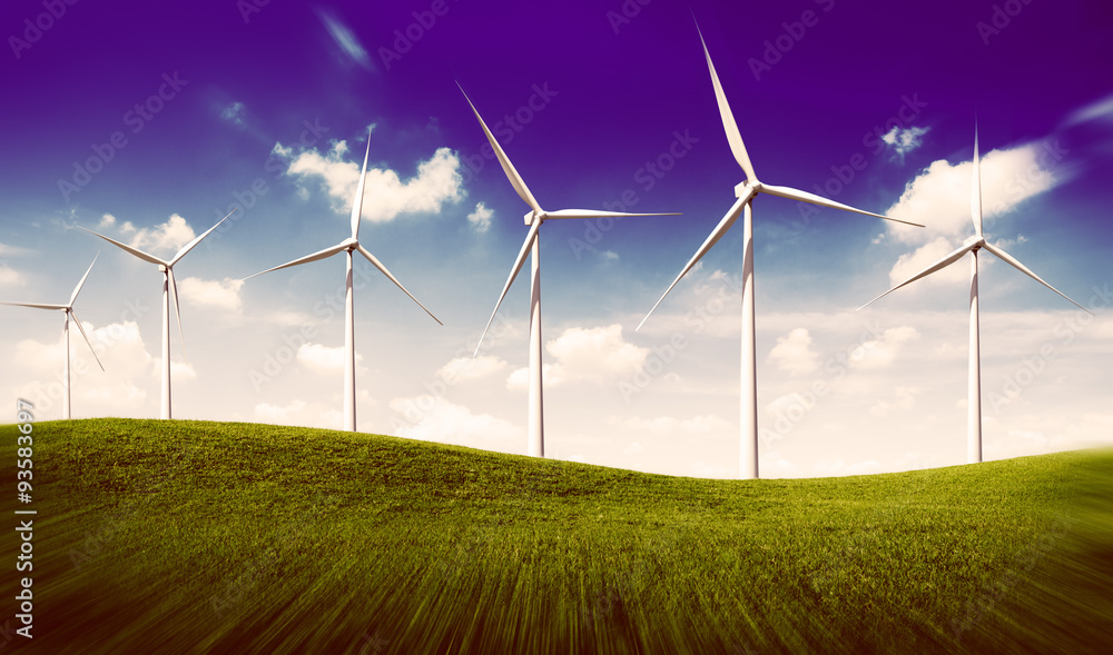 Environmental Conservation Windmill Outdoors Green Concept