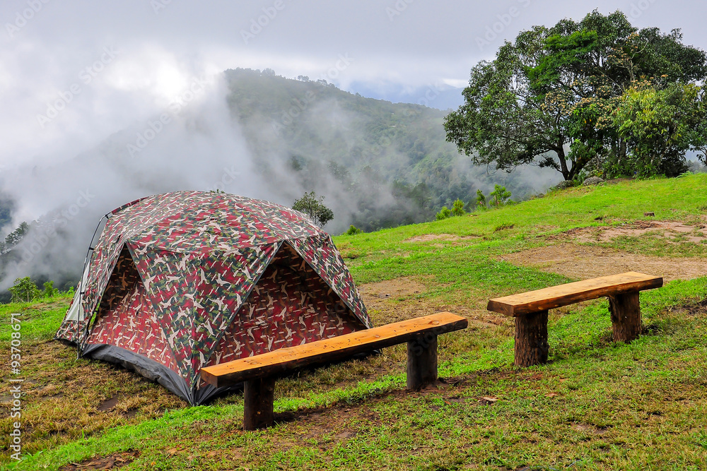 Tent at the camping area