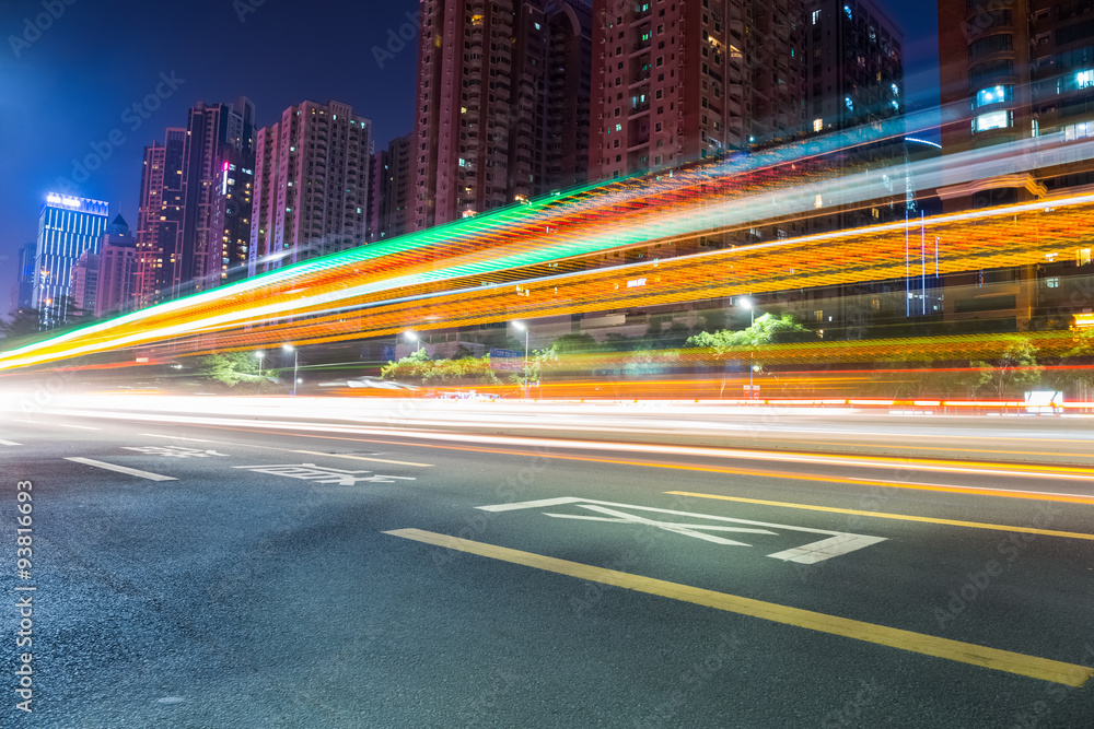 light trails