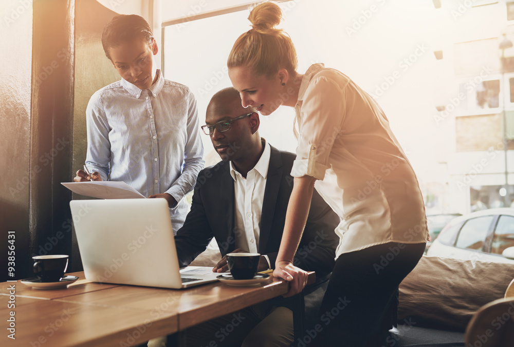 Group of entrepreneurs working