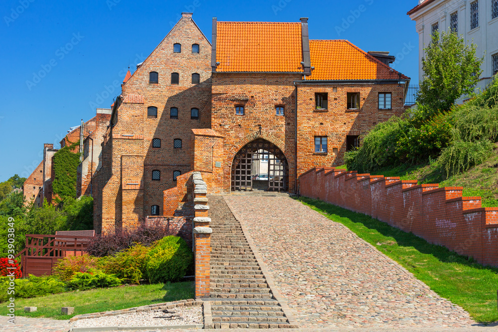 Granaries with water gate in Grudziadz, Poland