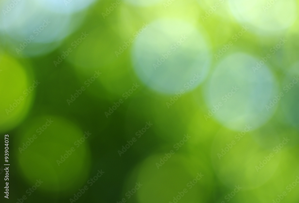 green bokeh