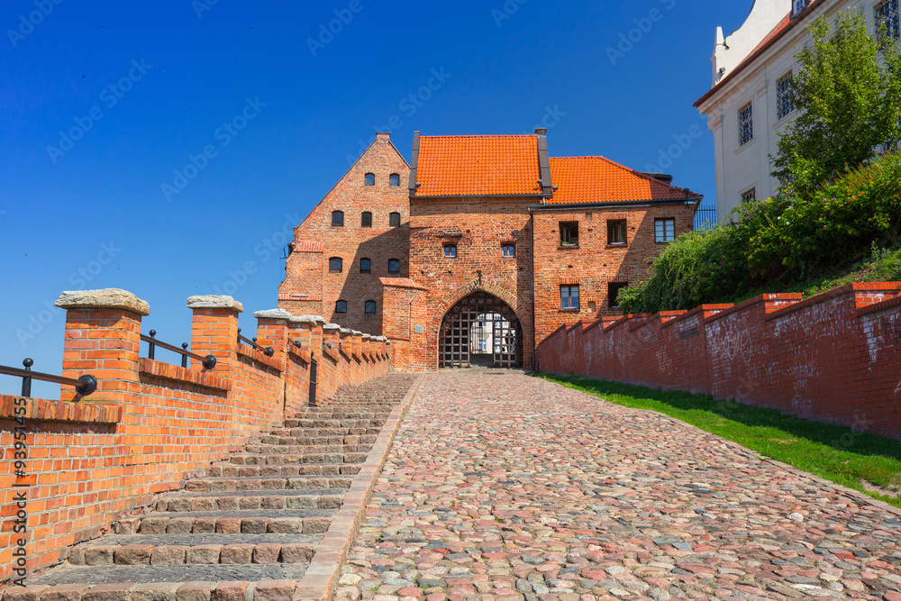 Granaries with water gate in Grudziadz, Poland