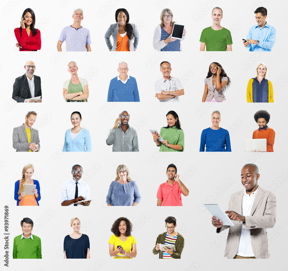 Diverse People Global Communications Technology Concept