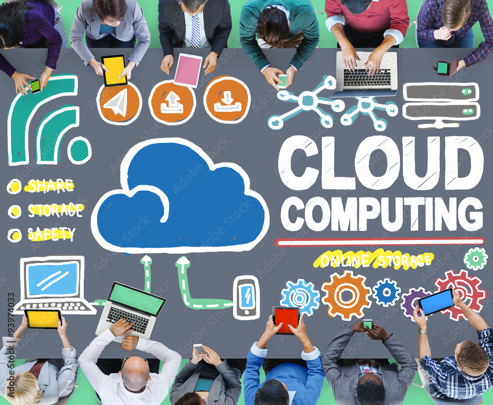 Cloud Computing Connection Network Internet Storage Concept