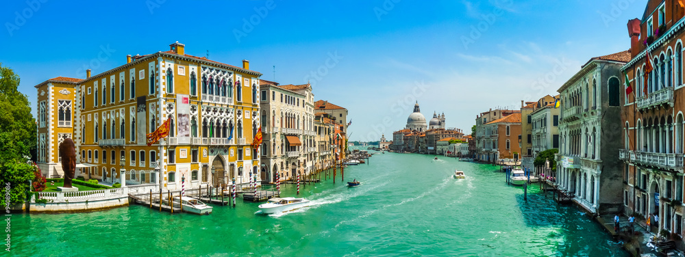 Grand Canal and Basilica Santa Maria della Salute, Venice, Italy