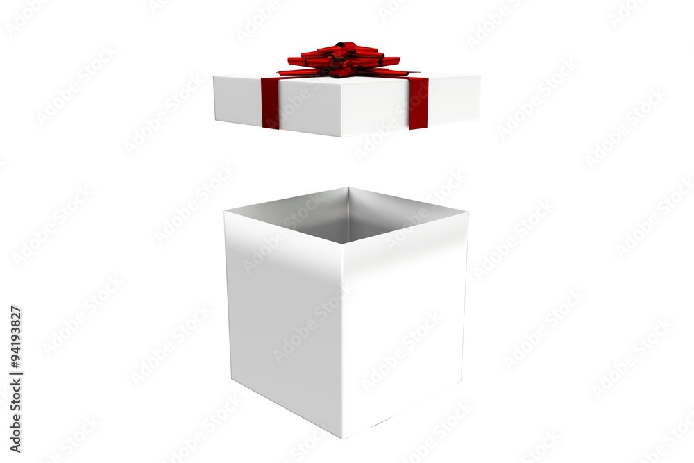 White and red gift box