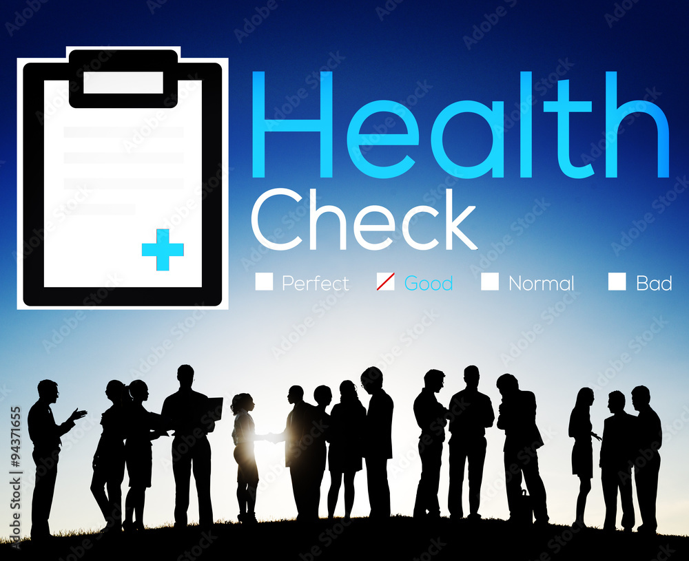 Health Check Insurance Check Up Check List Medical Concept