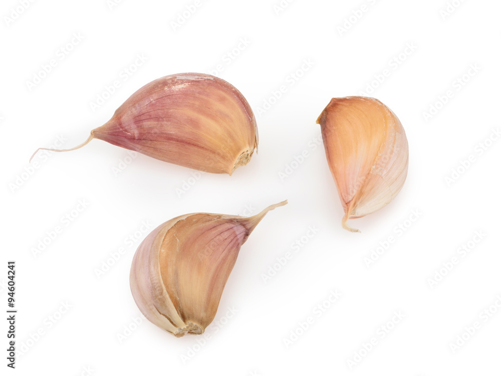 Garlic isolated on white background