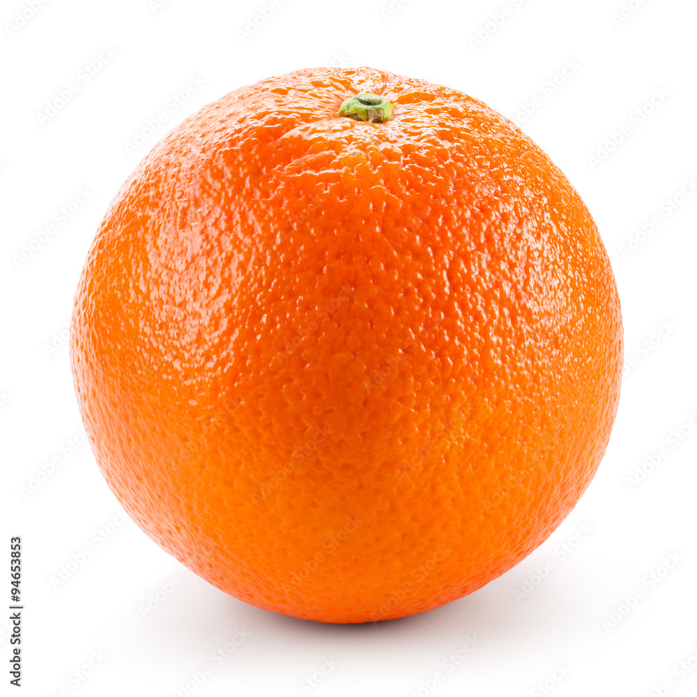 Orange fruit isolated on white