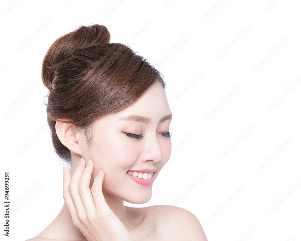 beautiful Skin care woman Face