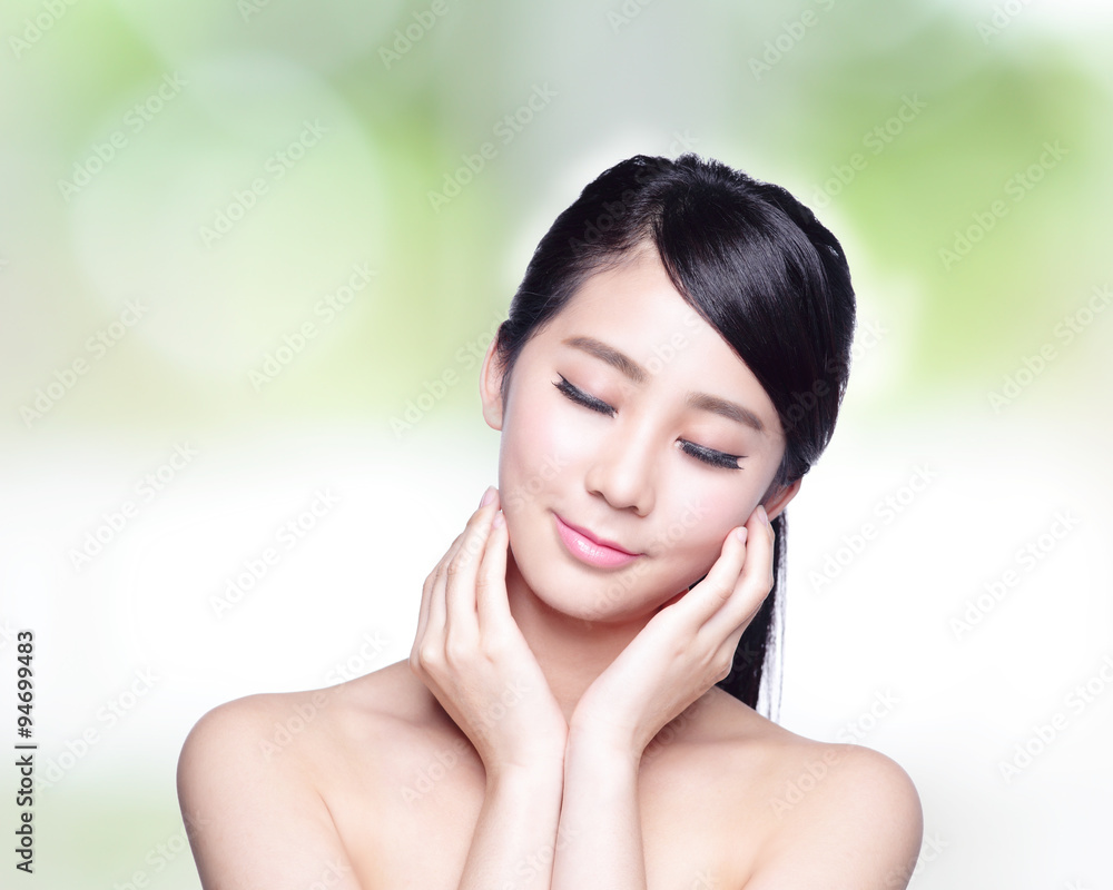 beautiful Skin care woman Face